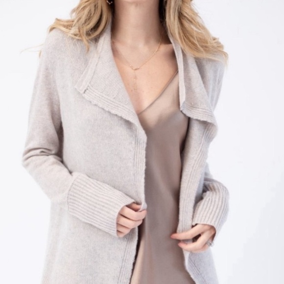 NWT Inhabit Cashmere Cardigan in twill, Size XS - Picture 3 of 13